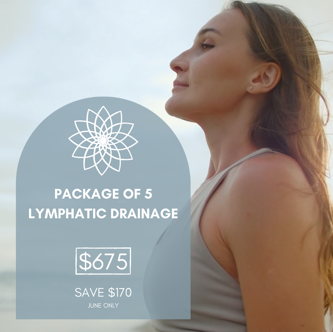 Client receiving lymphatic drainage treatment at Body Sculpt Perth as part of a 5-session package promotion.