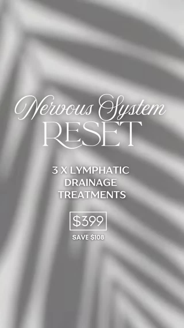 🤍 Our Nervous System Reset is designed to help your body exhale — easing tension, supporting circulation and calming an overstimulated nervous system.

Perfect if you’ve been feeling:
• overwhelmed or wired
• puffy, heavy or inflamed
• exhausted but can’t fully rest

This is gentle, nurturing care — no pressure, no rush, just support for your body to reset and rebalance 🤍

🌿 3x Lymphatic Drainage Treatments 
✨ $399
💰Save $108
💌 Message us to book in

You don’t need to push harder.
You just need to be held a little.

#nervoussystemreset #lymphaticdrainage #selfcareperth #perthwellness #bodysculptperth