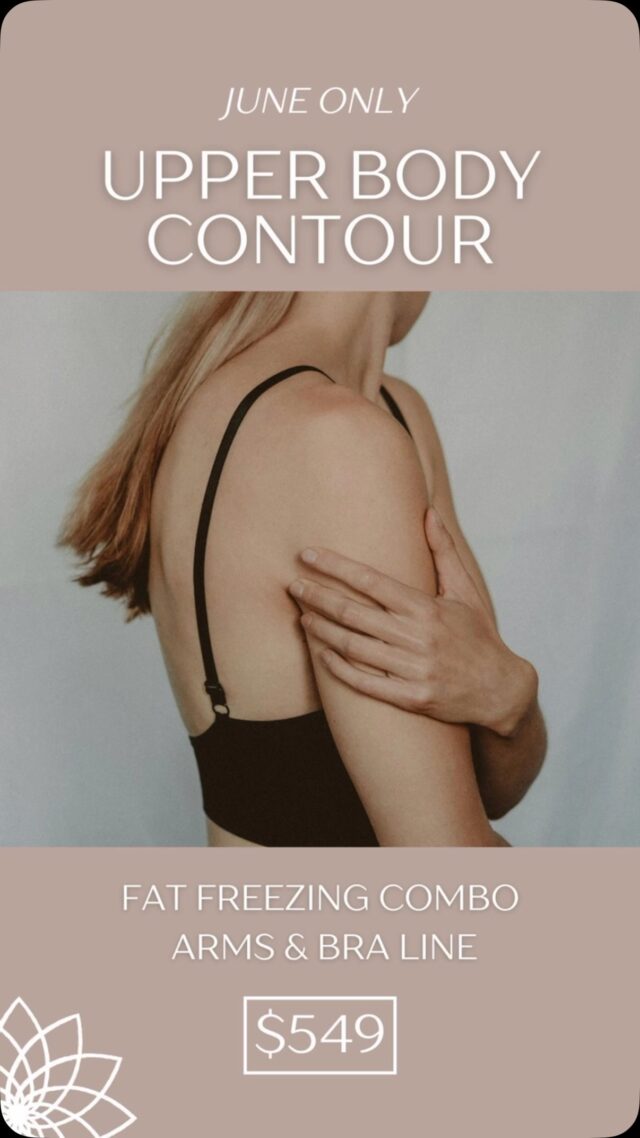 June has flown by 🛫

Which means there are only a few days left to secure our Upper Body Contour Special.

❄️ Arms + Bra Line Fat Freezing ✨ Save $150

For those who have been thinking about it, waiting for the “right time”, or meaning to book...

This is your reminder.

⏰ Offer ends June 30.

#bodysculptperth #junespecial #lastchance #perthbeauty #fatfreezespecial