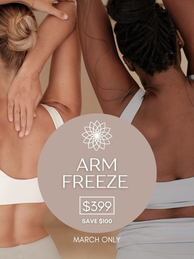 Arms feeling a little stubborn?

Our March Special is here ✨
Arm Freeze for $399 (save $100).

Perfect for targeting those areas that don’t always respond to gym sessions or clean eating. Non-invasive, no downtime, just focused sculpting.

Available for March only.

DM us or book online 🤍

#ArmFreeze #FatFreezingPerth #BodySculptPerth #PerthBeauty #PerthWomen BodyContouringPerth